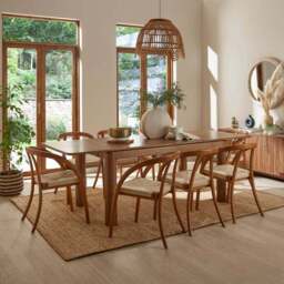 Reeva Extendable 6 to 8 Seater Rectangular Dining Table - thumbnail 5