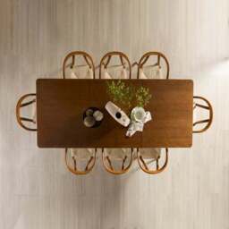 Reeva Extendable 6 to 8 Seater Rectangular Dining Table - thumbnail 6