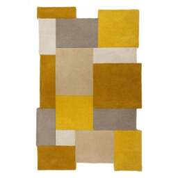 Collage Modern Cut-Out Wool Rug - thumbnail 2