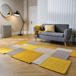 Collage Modern Cut-Out Wool Rug
