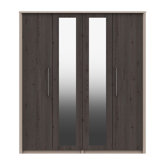Dolan 4 Door Wardrobe, Mirrored