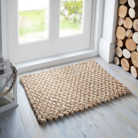 Natural Chunky Jute Woven Doormat - image 1