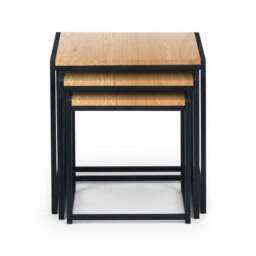 Tribeca Nest of 3 Tables, Oak - thumbnail 4