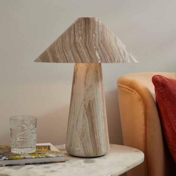 Petros Marble Effect Table Lamp - image 1