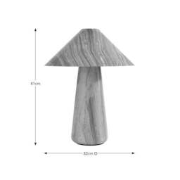 Petros Marble Effect Table Lamp - thumbnail 6