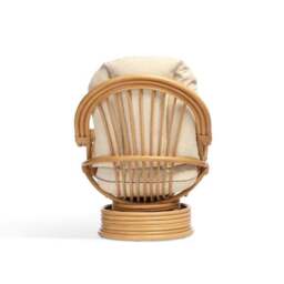 Desser Vale Rattan Laminated Swivel Rocking Chair - thumbnail 3
