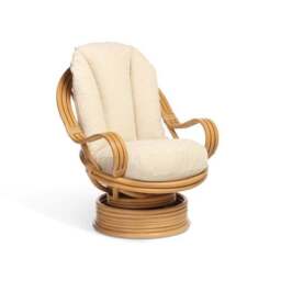 Desser Vale Rattan Laminated Swivel Rocking Chair - thumbnail 2