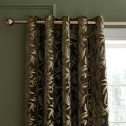 Asami Cut Velvet Eyelet Curtains - thumbnail 1