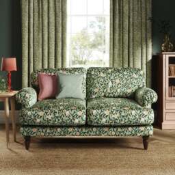 Jolene William Morris Bird & Pomegranate Print Velvet 2 Seater Sofa - thumbnail 1