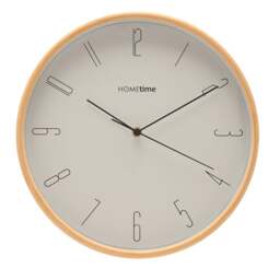 Hometime Bamboo Round Wall Clock - thumbnail 1