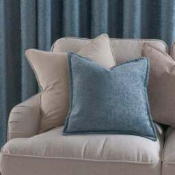 Chenille Square Oxford Cushion - thumbnail 3