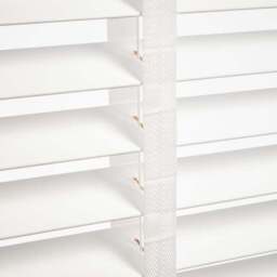 White Fauxwood 50mm Taped Venetian Blind - thumbnail 2