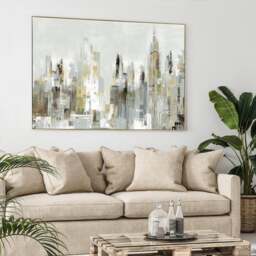 City Limits by Valeria Mravyan Framed Canvas - thumbnail 1