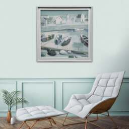 Pebble by Claire Henley Framed Canvas