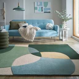 Glow Wool Modern Rug - thumbnail 1