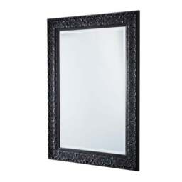 Yearn Carved Antique Bevelled Rectangle Wall Mirror - thumbnail 2