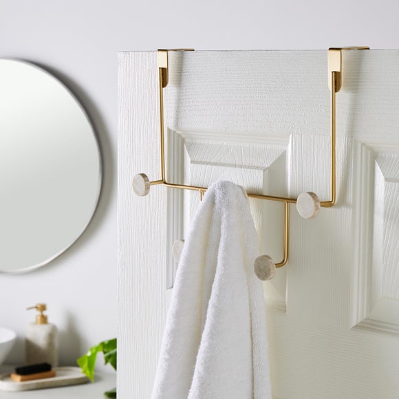 Marble Multi Overdoor Towel Hook - image 1