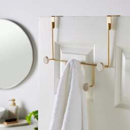 Marble Multi Overdoor Towel Hook - thumbnail 1