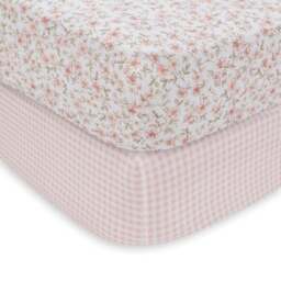 Set of 2 Ditsy Blooms 100% Cotton Fitted Sheets - thumbnail 3