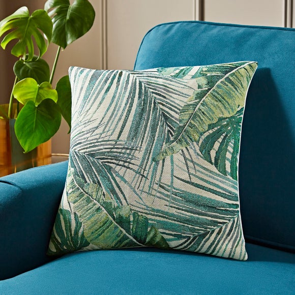Palm Leaf Jacquard Cushion - image 1