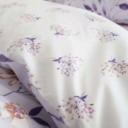 Catherine Lansfield Isadora Floral Lilac Duvet Cover and Pillowcase Set - thumbnail 4