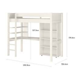 Classic Highsleeper with Desk and Bookcase - thumbnail 6