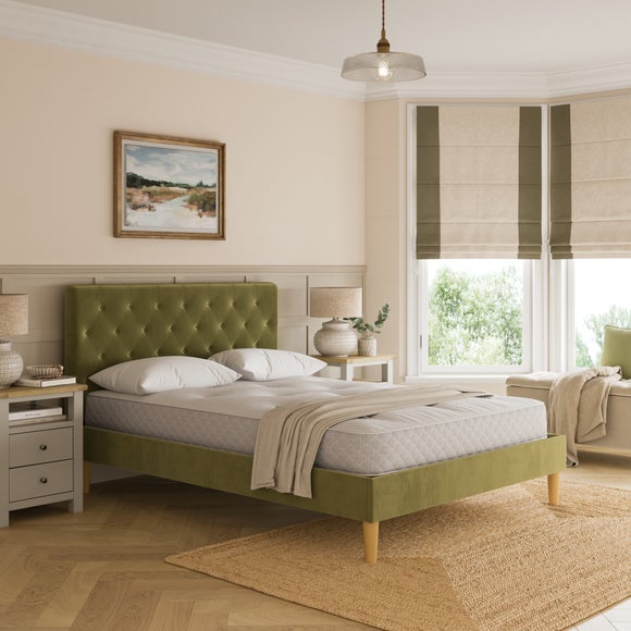 Emberly Velvet Bed Frame - image 1
