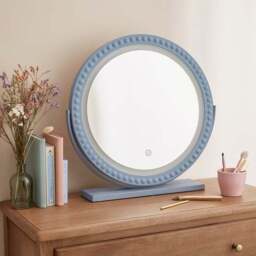 Bobbin Round Touch Dimmable Light Up Dressing Table Mirror - thumbnail 2