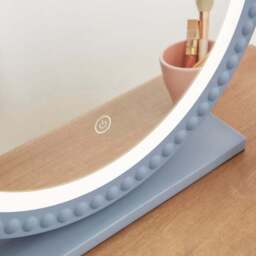 Bobbin Round Touch Dimmable Light Up Dressing Table Mirror - thumbnail 3