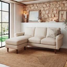 Maeve Compact Flatweave Corner Chaise Sofa - thumbnail 1