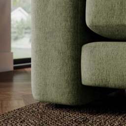 Magnus Vintage Soft Chenille Corner Chaise Sofa - thumbnail 4
