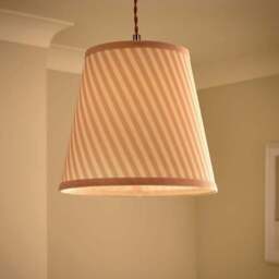 Country Stripe Tapered Lamp Shade - thumbnail 2
