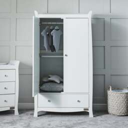 Ickle Bubba Snowdon Double 1 Drawer Wardrobe - thumbnail 1