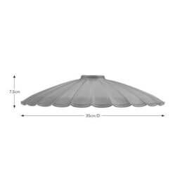Maya Scalloped Metal Easy Fit Pendant Shade - thumbnail 4