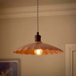 Maya Scalloped Metal Easy Fit Pendant Shade - thumbnail 2