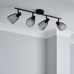 Elements Jaula 4 Light Semi Flush Spotlight Bar - thumbnail 2