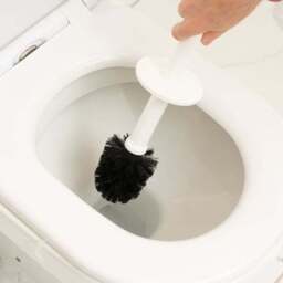 Addis Rattan White Toilet Brush & Bin Set - thumbnail 5