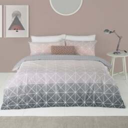 furn. Spectrum Blush Ombre Reversible Duvet Cover and Pillowcase Set - thumbnail 1