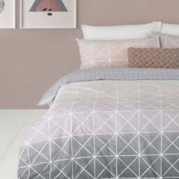 furn. Spectrum Blush Ombre Reversible Duvet Cover and Pillowcase Set - thumbnail 2