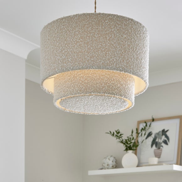 Hazelle Boucle Two Tier Lamp Shade - image 1