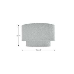 Hazelle Boucle Two Tier Lamp Shade - thumbnail 4