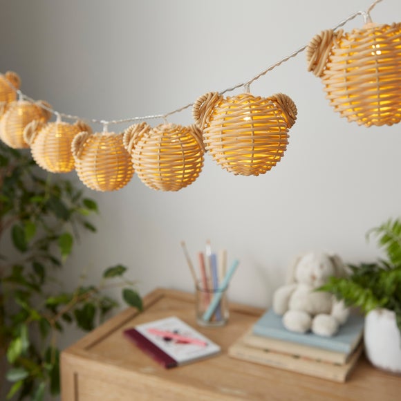 Teddy Rattan 8 LED String Lights - image 1