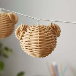 Teddy Rattan 8 LED String Lights - thumbnail 3
