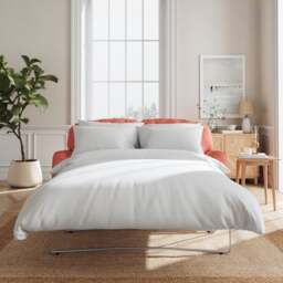 Martha Matte Plush Velvet 2 Seater Double Sofa Bed - thumbnail 1