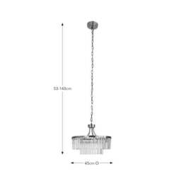 Audra 5 Light Adjustable Pendant Light - thumbnail 6
