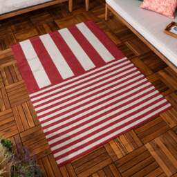 Furn Deck Stripe Indoor Outdoor Rug - thumbnail 1