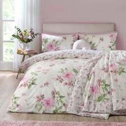 Catherine Lansfield Avebury Floral Polycotton Duvet Cover & Pillowcase Set - thumbnail 5