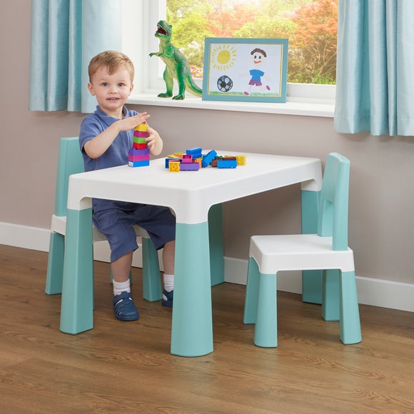 Liberty House Kids Height Adjustable Table And Two Chairs Set - image 1