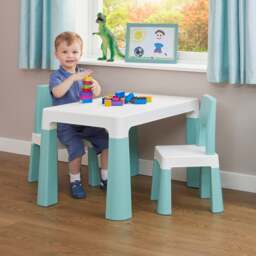 Liberty House Kids Height Adjustable Table And Two Chairs Set - thumbnail 1