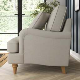 Beatrice II Luna Fabric 3 Seater Sofa - thumbnail 3